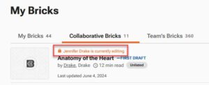 Screenshot of authors and collaborators - a new feature from ScholarRx