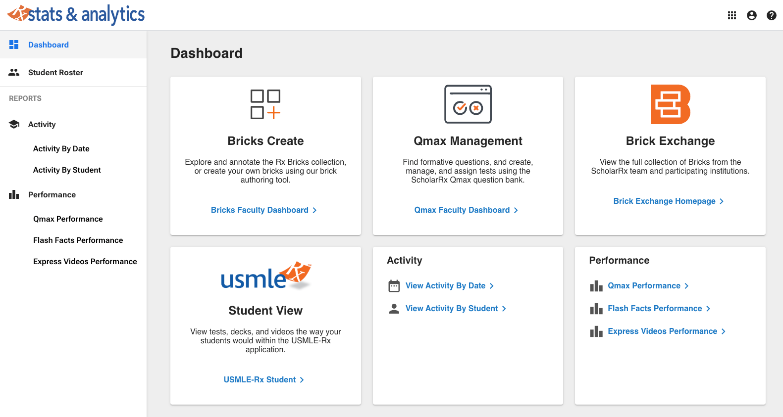 A look at the Faculty Portal in ScholarRx